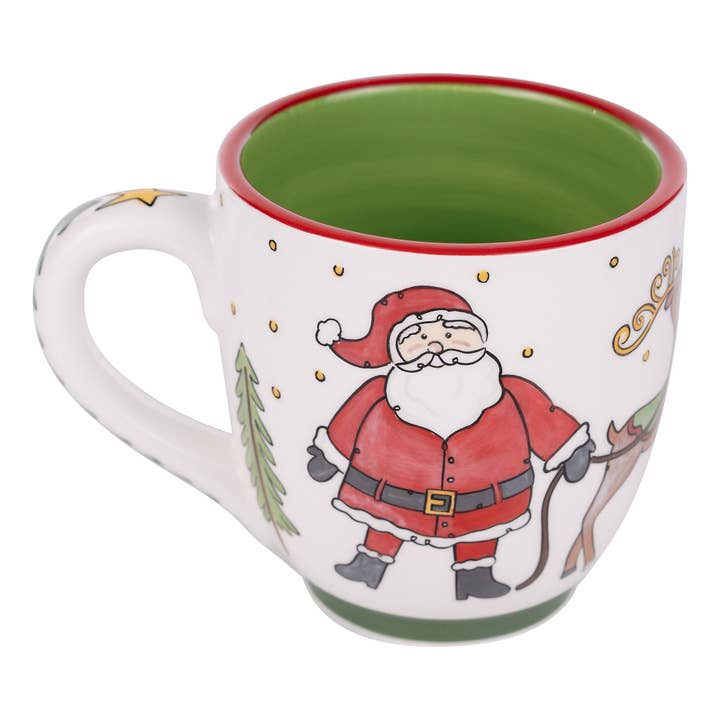 Santa Sleigh Scene Mug - Holiday Decor for wholesale by Glory Haus