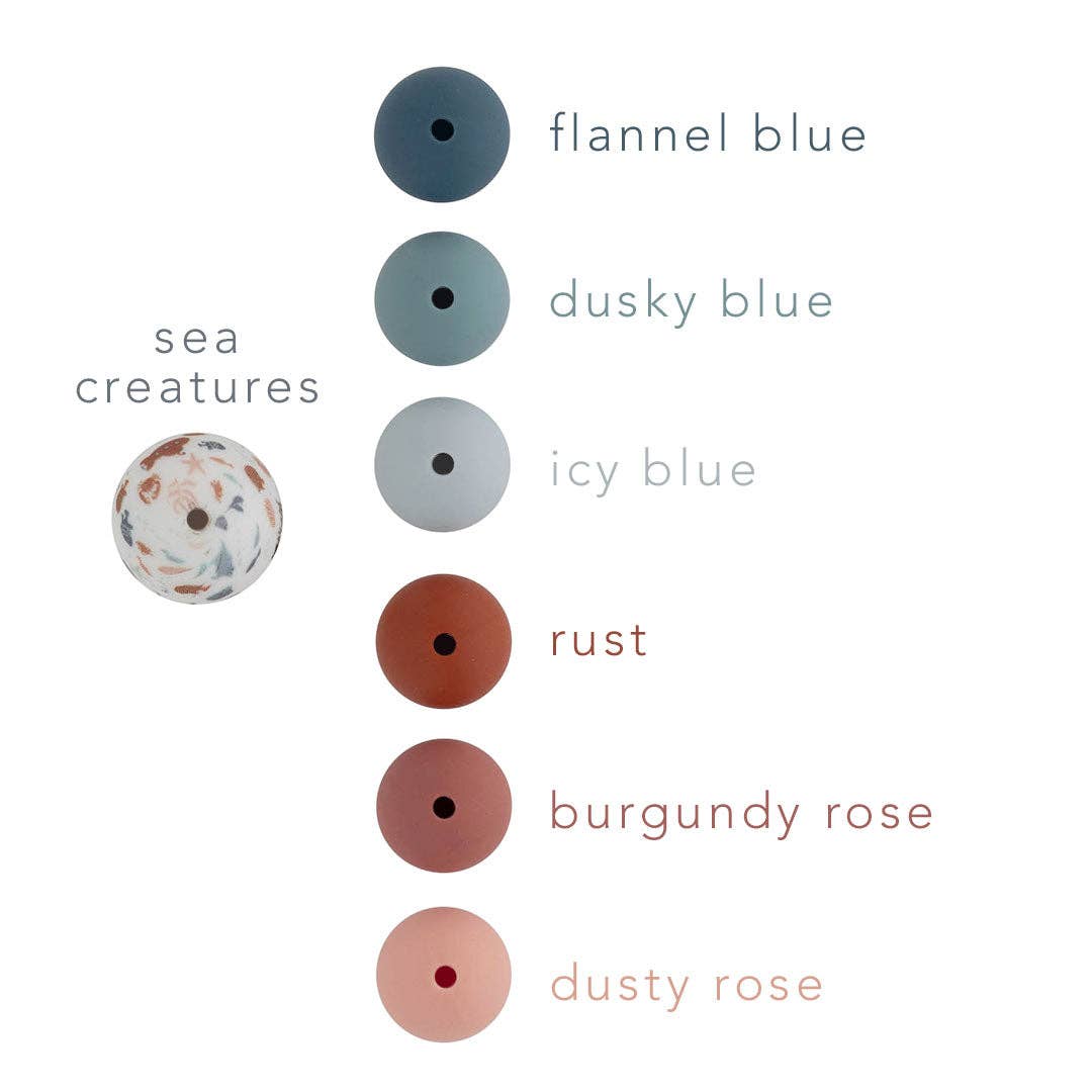 Cara & Co Silicone Craft Supply - Wholesale Craft Supplies - Standard Silicone Print Beads90