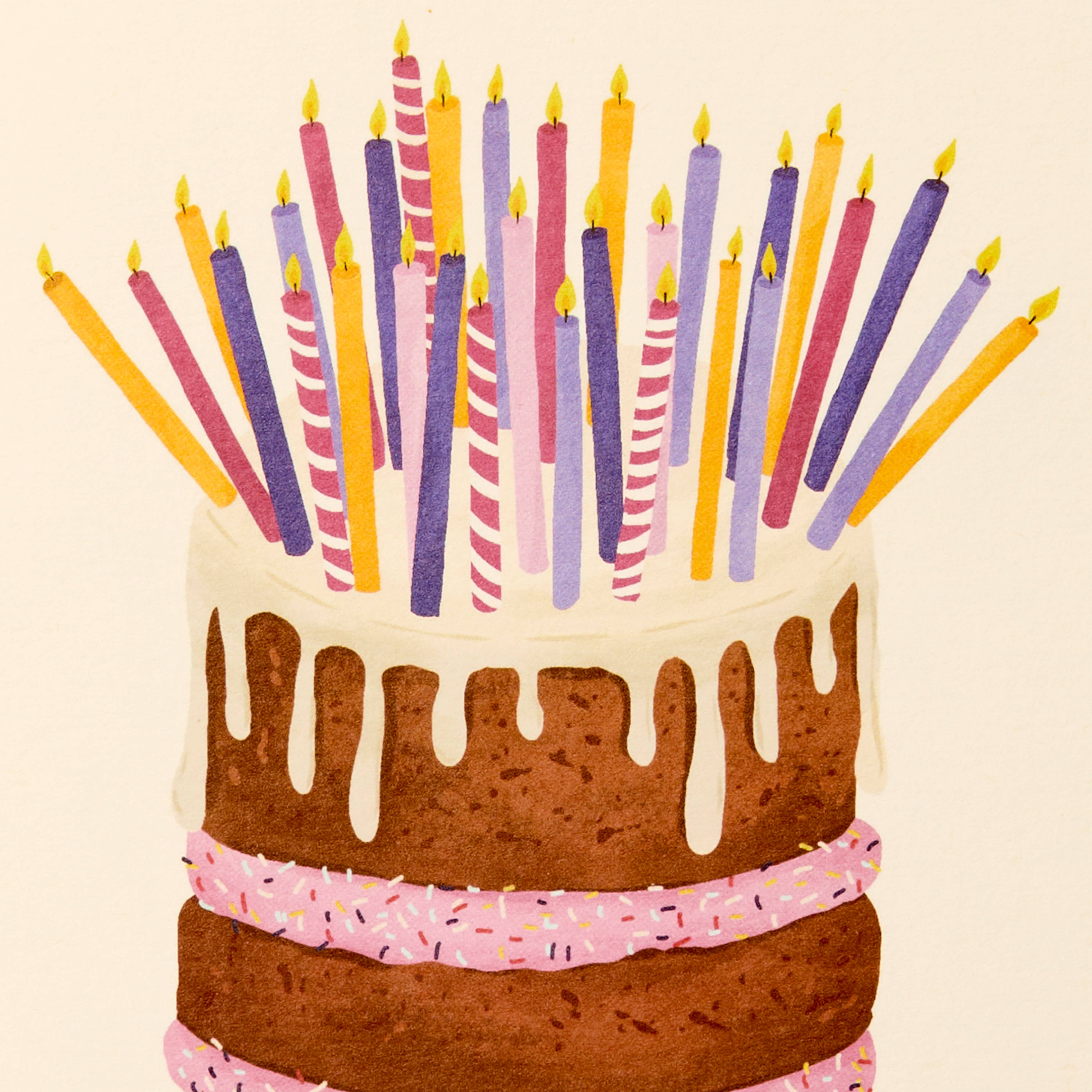 Gabrielle & Celine Greetings Cards UK and Europe – postal de parabéns por atacado – Não Contes as Velas | Cartão de Aniversário Feliz | Cartão de Celebração1