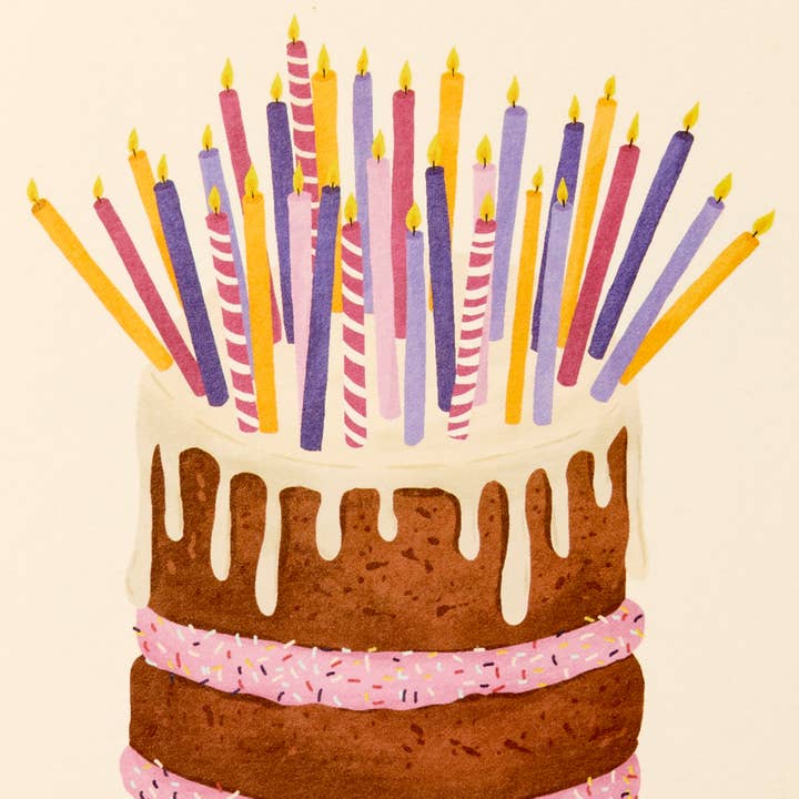 Gabrielle & Celine Greetings Cards UK and Europe – postal de parabéns por atacado – Não Contes as Velas | Cartão de Aniversário Feliz | Cartão de Celebração1