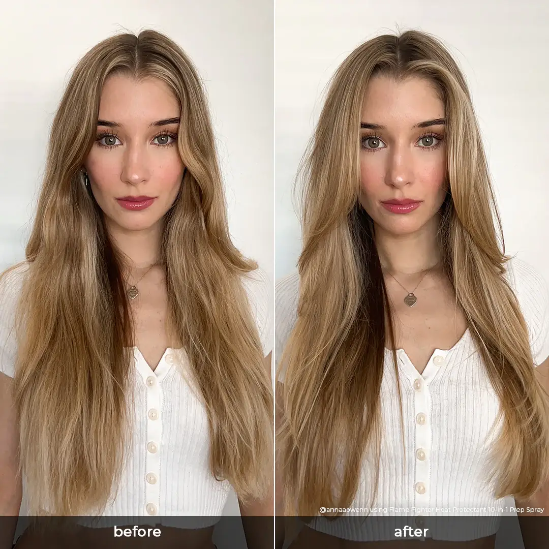 INH Hair - Wholesale Heat/Thermal Hair Protector - Flame Fighter Heat Protectant | 10-in-1 Hair Prep Spray9