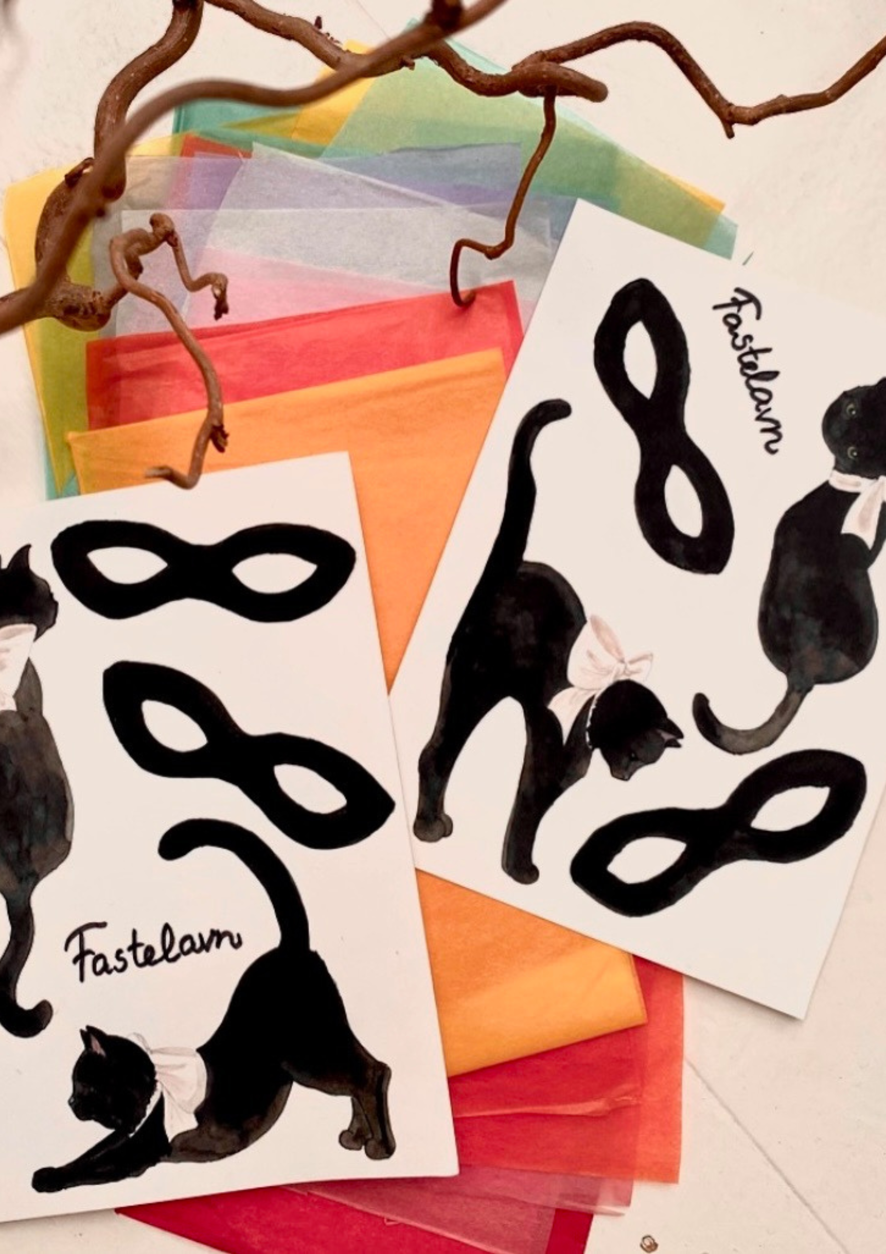 Tall Hat Tales - Wholesale DIY Craft Kit - Fastelavn Cats (Nordic festival)3