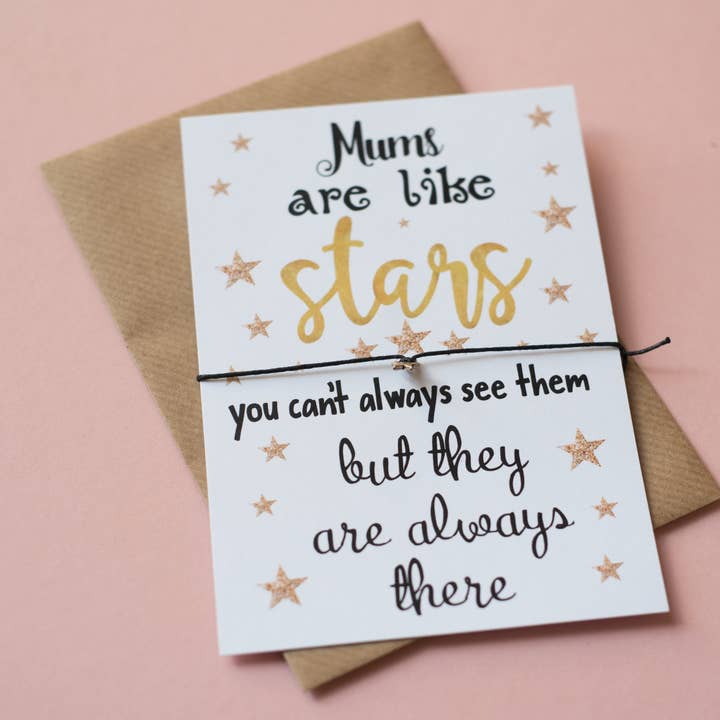A6 Postcard Print - Mums Are Like Stars for wholesale by Dios Designs