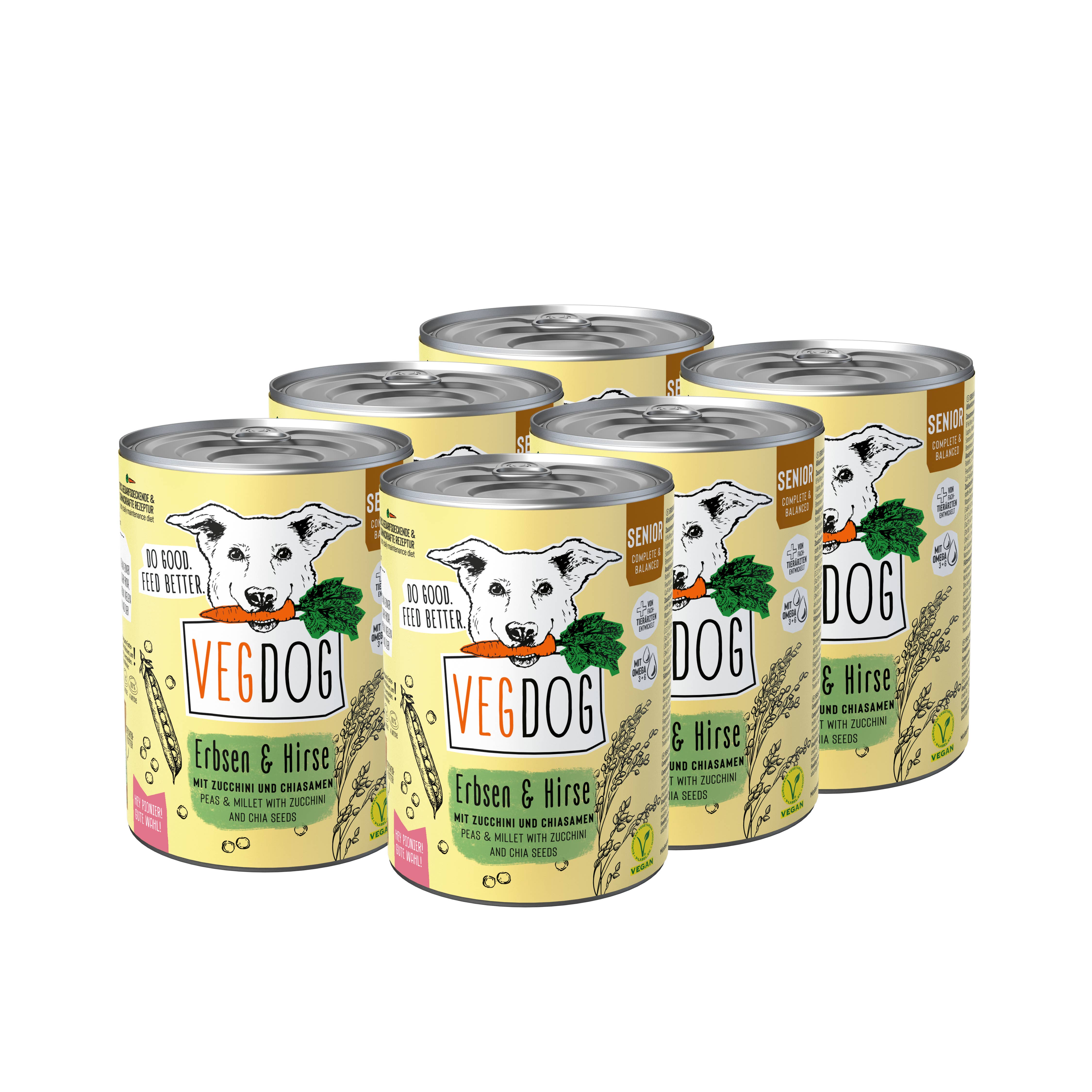 VEGDOG - Wholesale Pet Food - Dog - SENIOR Peas & Millet3