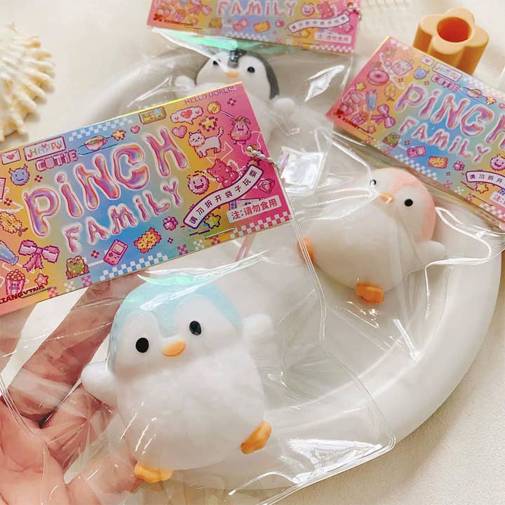 Showcase - Wholesale Stuffed/Plush Toy - Kids & Baby - Pinch Family: Taba Squishy Penguin Fidget1