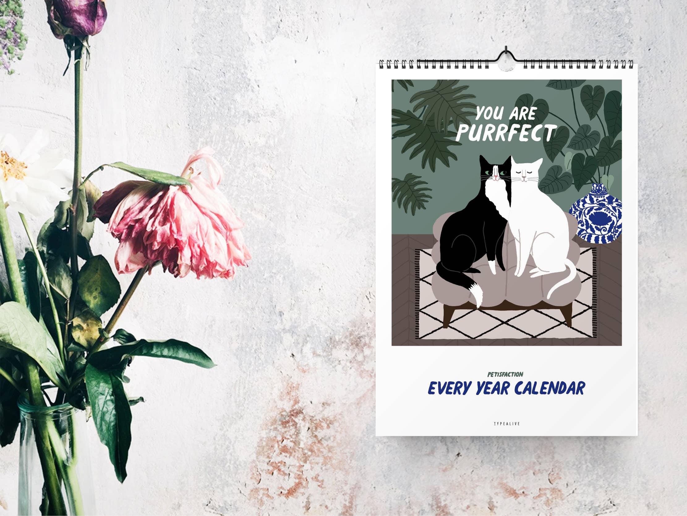 typealive - Wholesale Calendar - Wall calendar/Petisfaction “Cats”1
