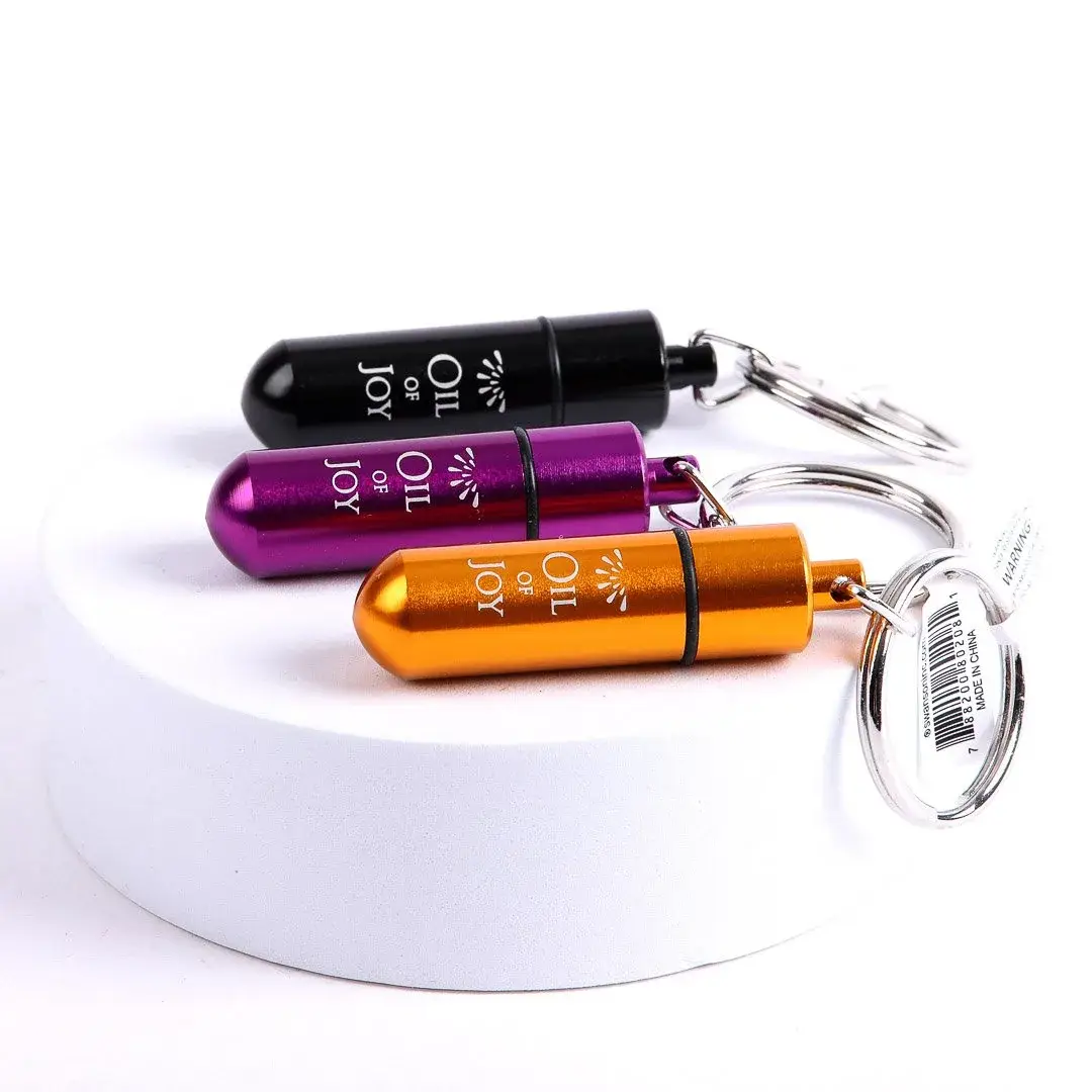 Swanson Christian Products - Wholesale Keychain - Unisex - Key Ring Oil Of Joy Vial - 2 Inch Small -  Pack of 62