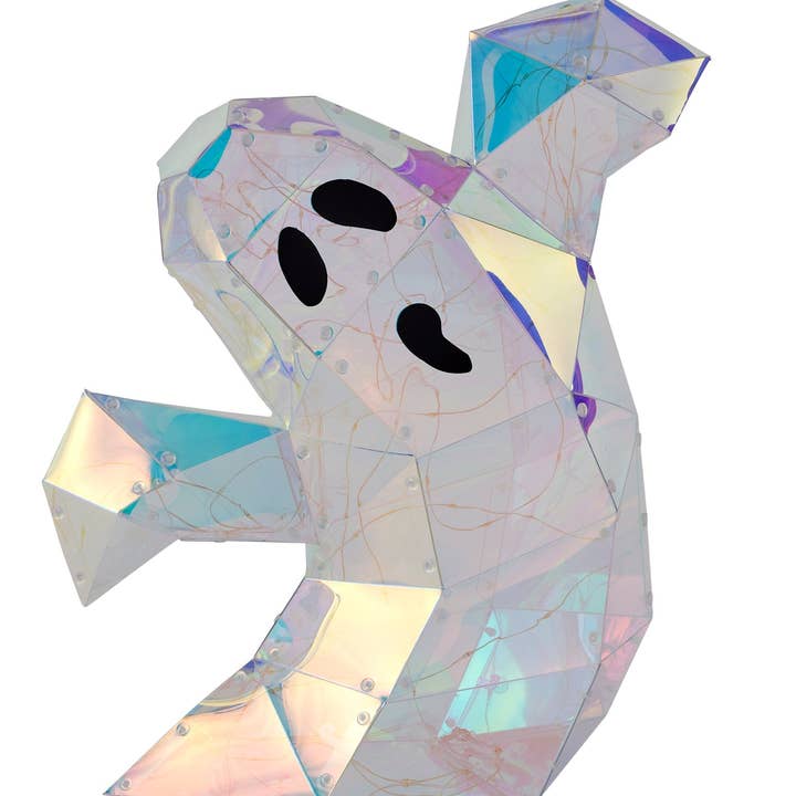 Dunn Deals - Wholesale Decorative Tabletop Object - Iridescent Spooky Ghost 8", LED lights1