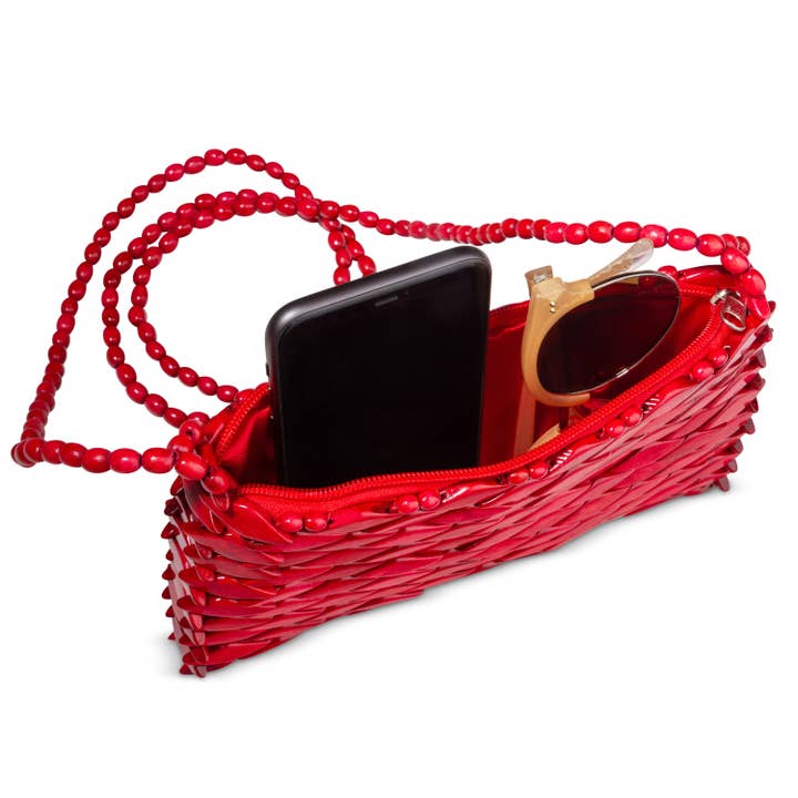 SHANPAULO LLC - Vendita all'ingrosso Borsa a tracolla - Donna - Borsa a tracolla Santorini - Rosso3