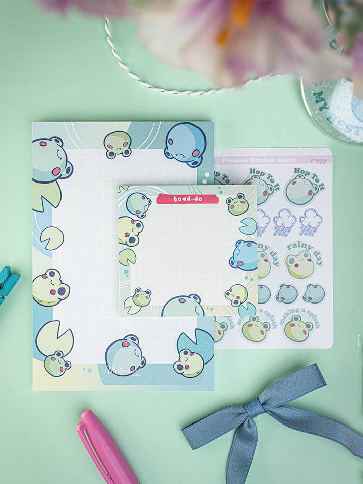 Froggy Kleines Schreibwarengeschenkset für den Großhandel von Meldoodles