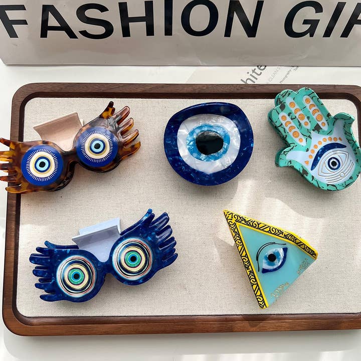 Eye Hand Acetate Large Hair Claw Clip for Women_CWAHA5776 for wholesale by ACCITY