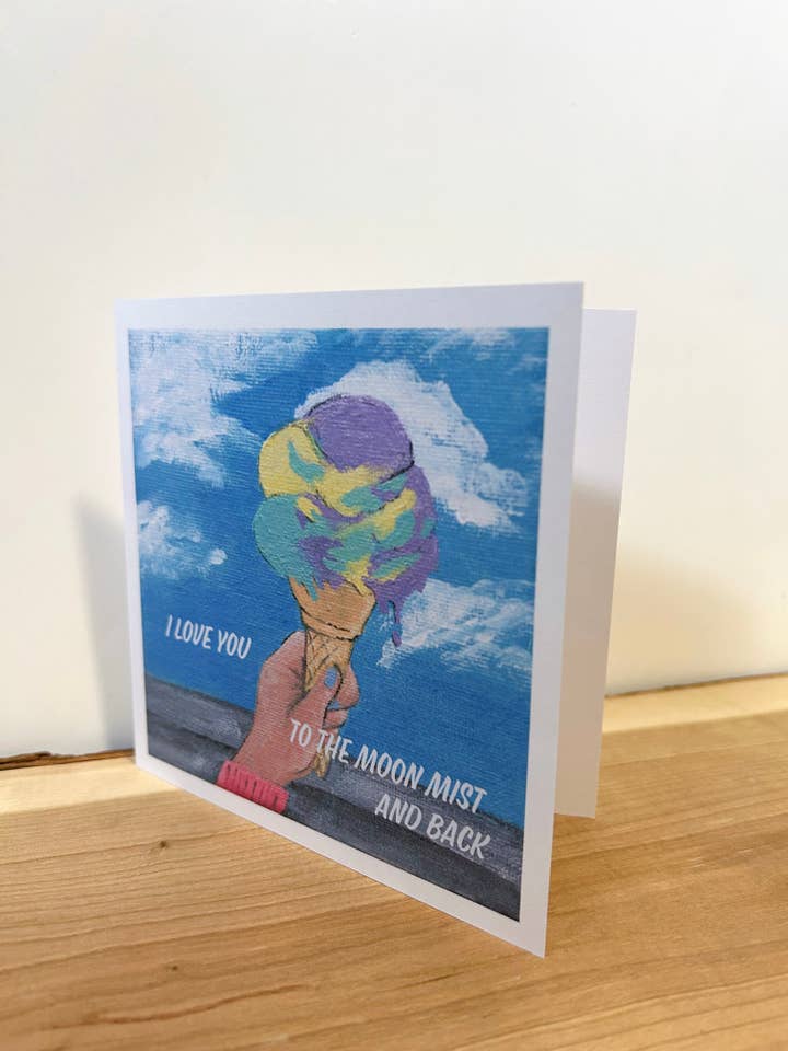 Carte Moon Mist pour la vente par Emily Paints