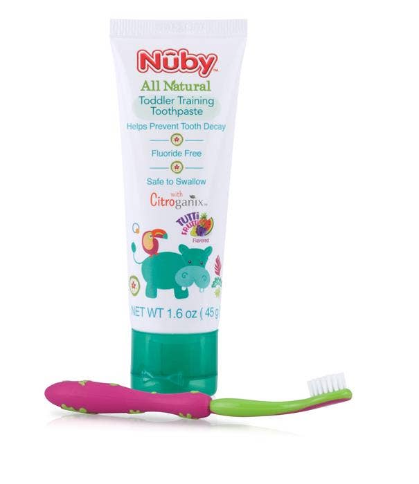 Dr. Talbot's - Wholesale Toothbrush - Kids & Baby - Toddler Training Toothpaste and Toothbrush, Pink/Green0