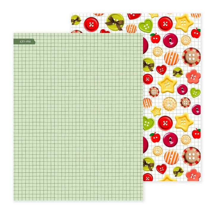Sadie's Stickers - Wholesale Cardstock - Button Orchard | Scrapbook Paper1