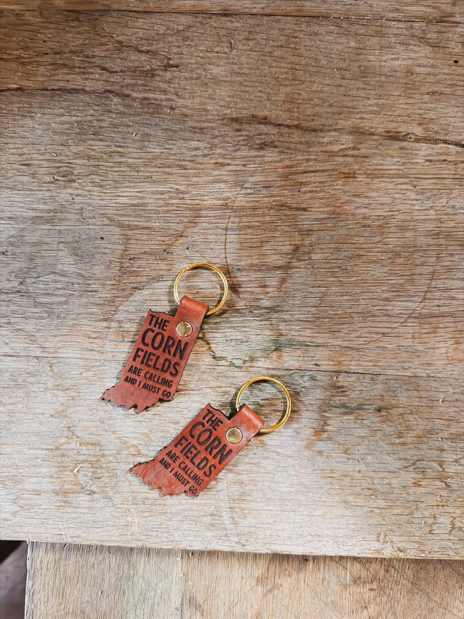 Left Grain - Wholesale Keychain - Unisex - Indiana Keychain - The Cornfields are Calling and I Must Go1