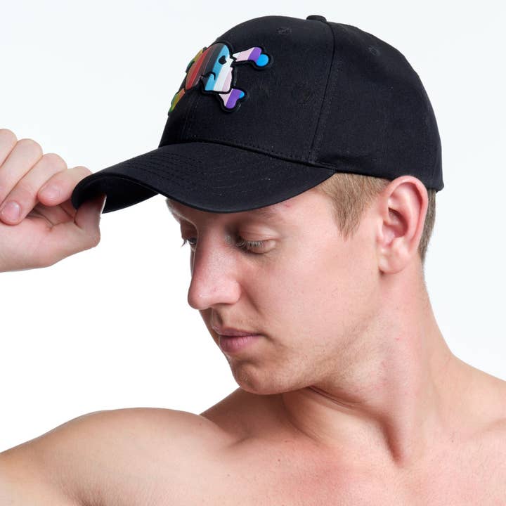 Skull & Bones - Wholesale Baseball Cap - Men's - Pride Logo Hat Black3