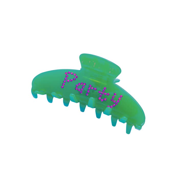 Party Mountain Paper co. - Wholesale Hair Clip - Women's - "Party" Acrylic Hair Clip | Last Chance