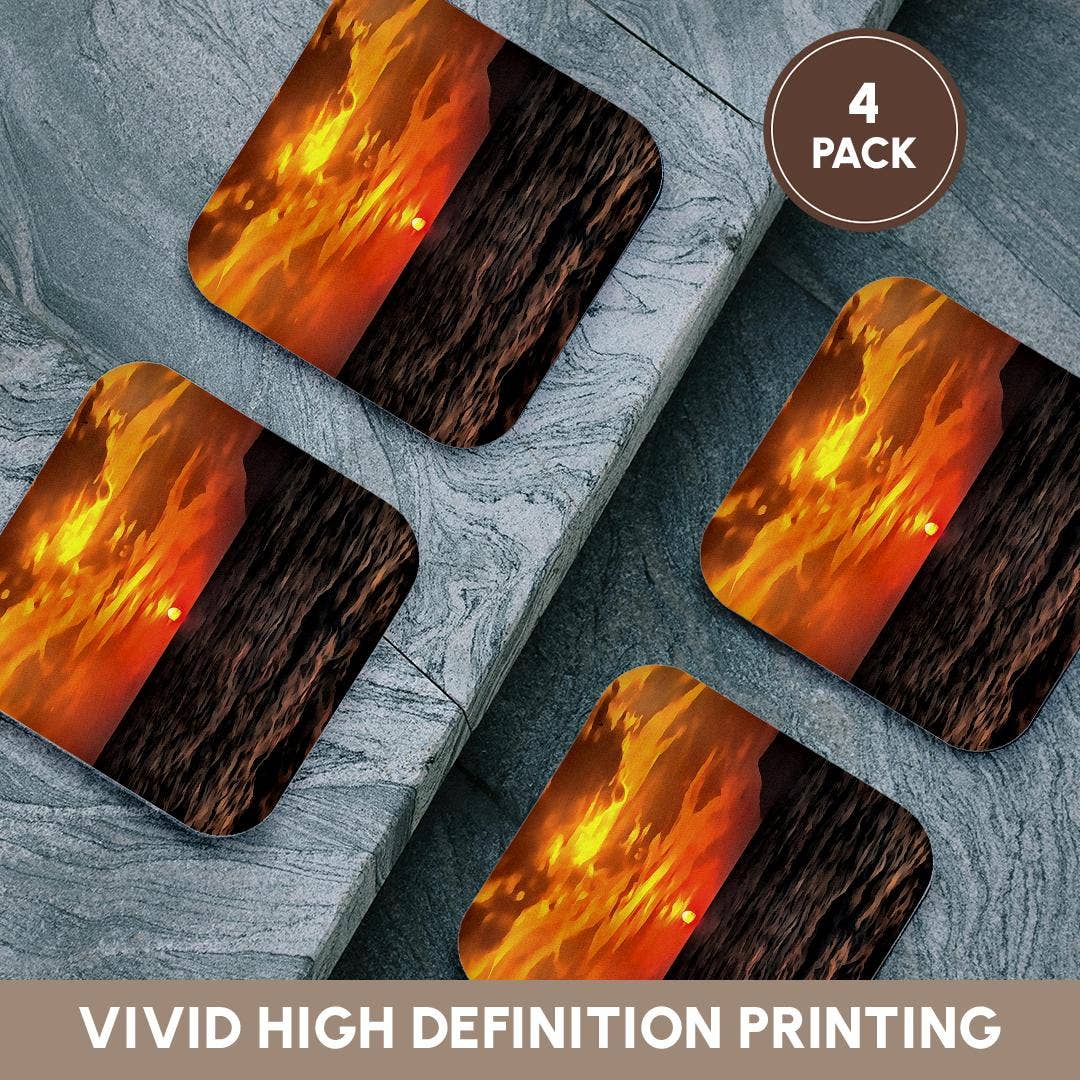 3dRose - Wholesale Coasters - 3dRose, Sunset Over The Aegean Sea Landscape Painting, Coaster12