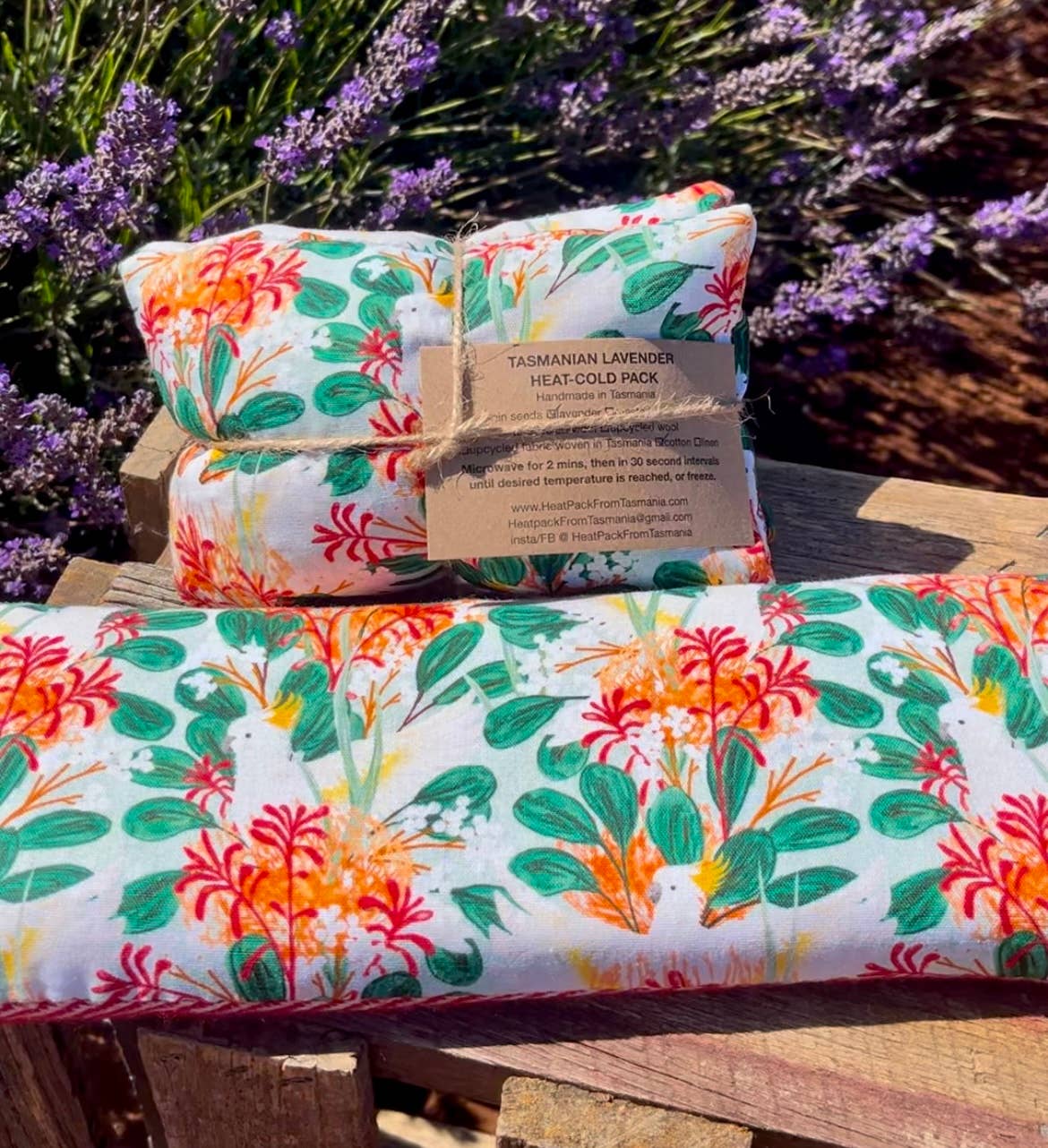 HeatPack From Tasmania – Engroshandel Varmt/koldt kompres – Hvid Kakadue Varm-Kold Pakke0