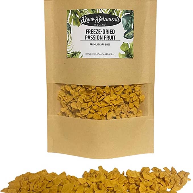 Drink Botanicals Ireland - Wholesale Dried/Dehydrated Fruit - Freeze Dried Passion Fruit Crumble Pieces| 40+ Servings |50g