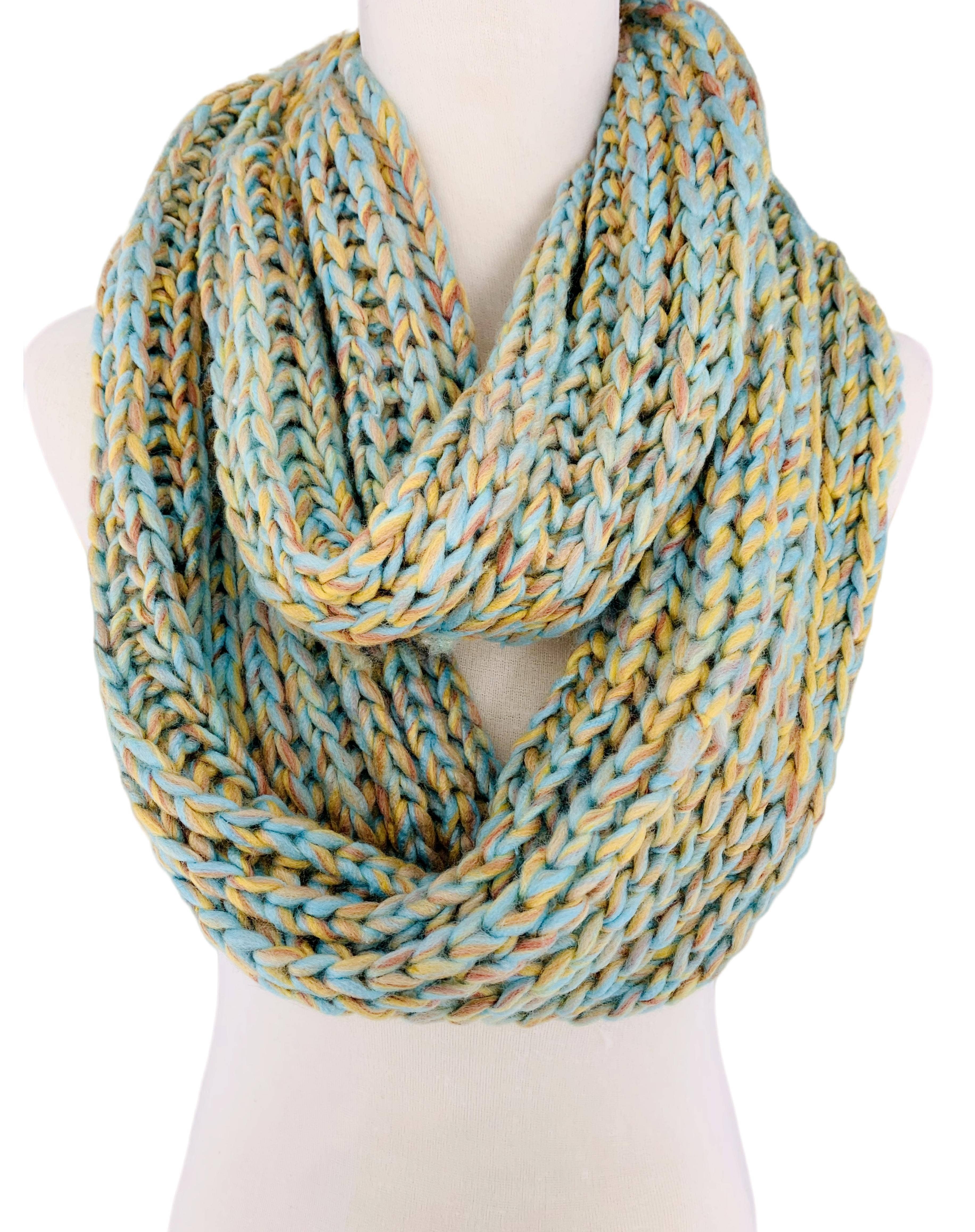 JC Sunny Fashion - Wholesale Scarf - Women's - JC011006 Chunky Yarn Knit Infinity Scarf4