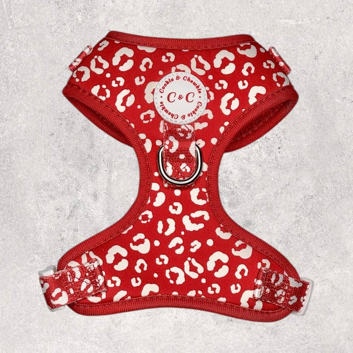 Harnais réglable - 'Wildest Dreams - Rouge' pour la vente par Cookie and Chewkie
