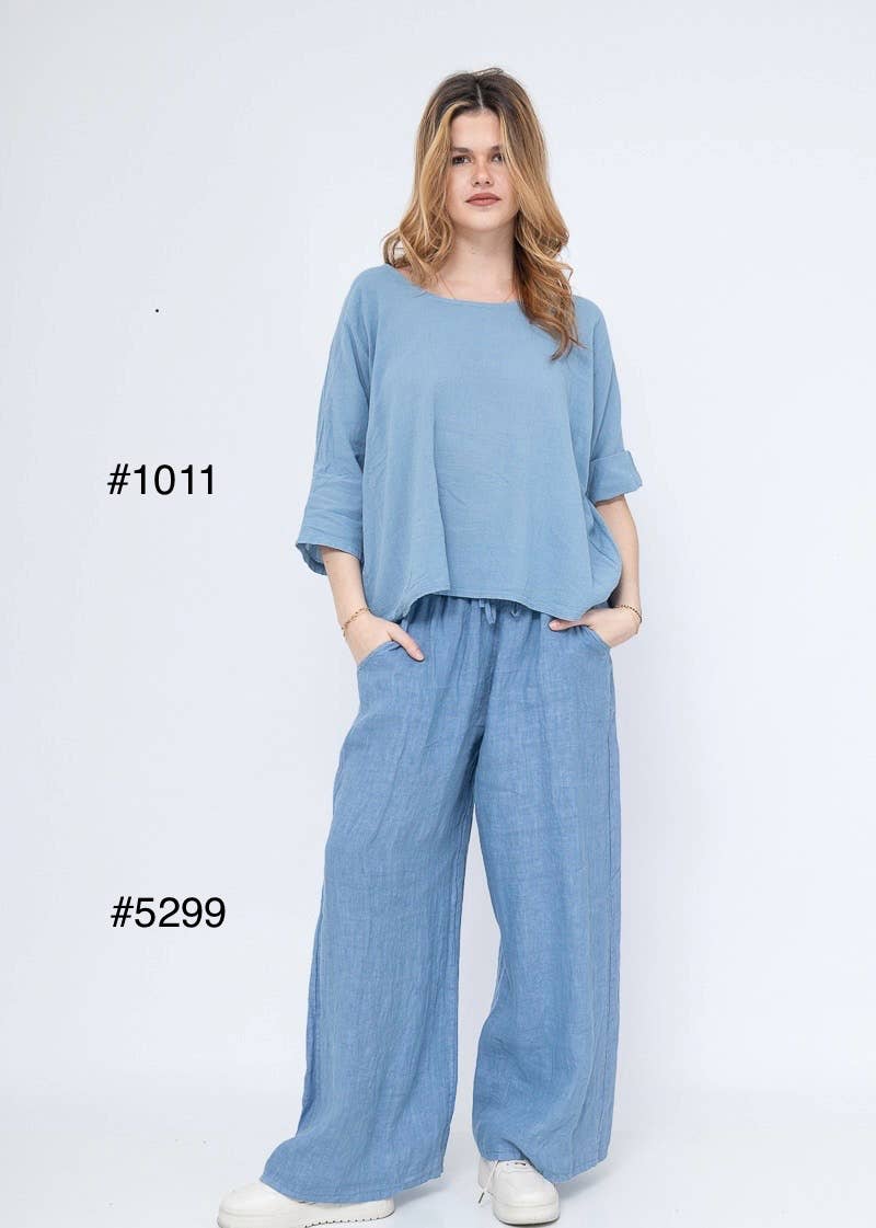 LINEN & COTTON HOUSE - Wholesale Pants – Women's - 5299 100% LINEN PANTS BEST SELLER, SPRINT SUMMER CLOTH