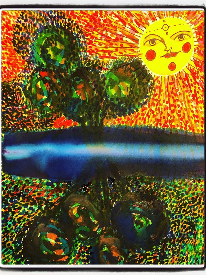 Summer Reflection on the Lake Velvet Fine Art Print for wholesale by Shop Love Live Give