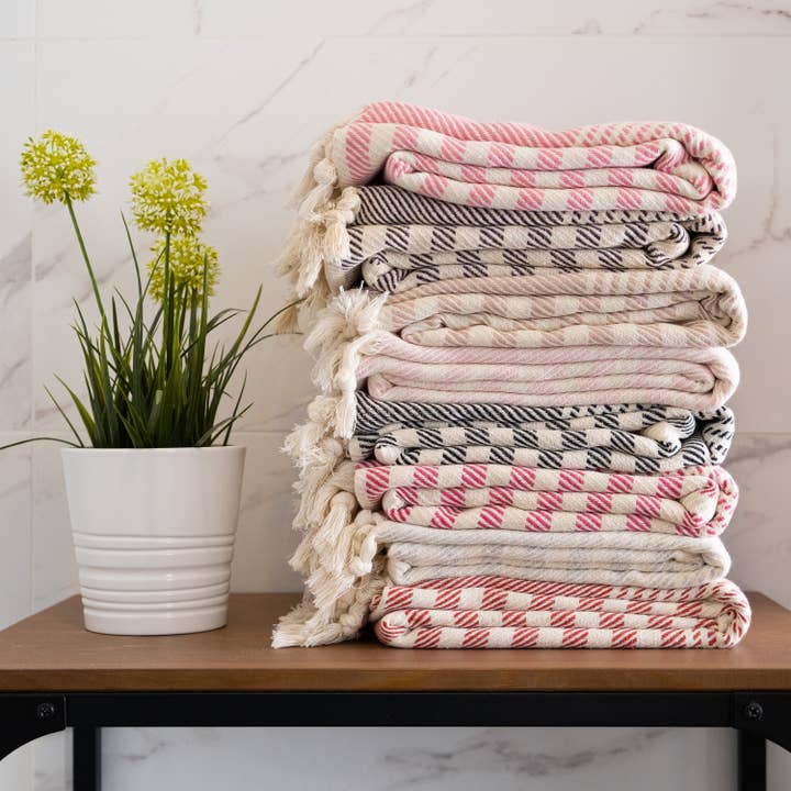 Kalkedon Towels - Wholesale Beach Towel - Flatwoven Turkish Towel | Striped Design Beach Towel