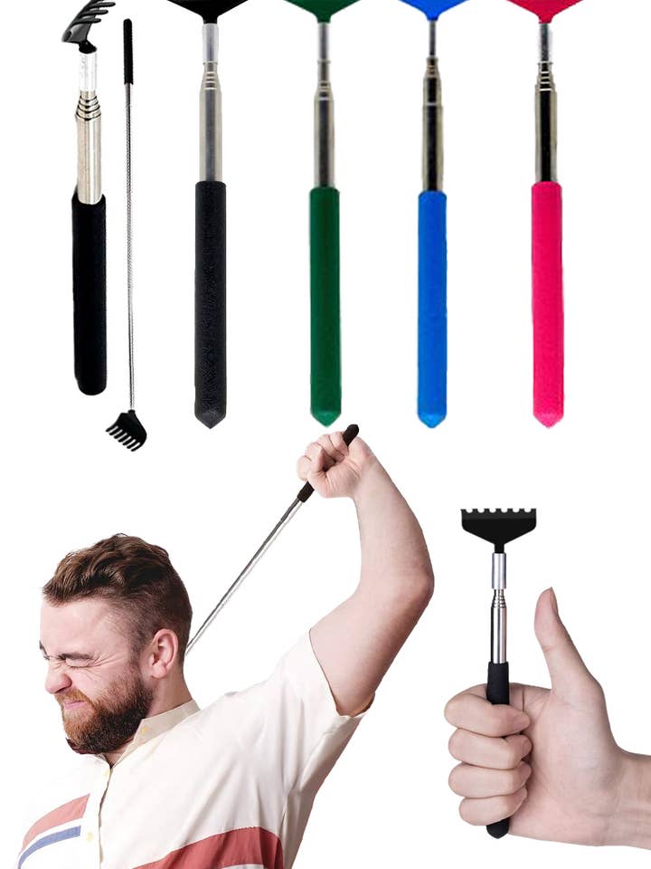 Extendable & Portable Metal Back Scratcher - 23 Inch for wholesale by Cap Zone
