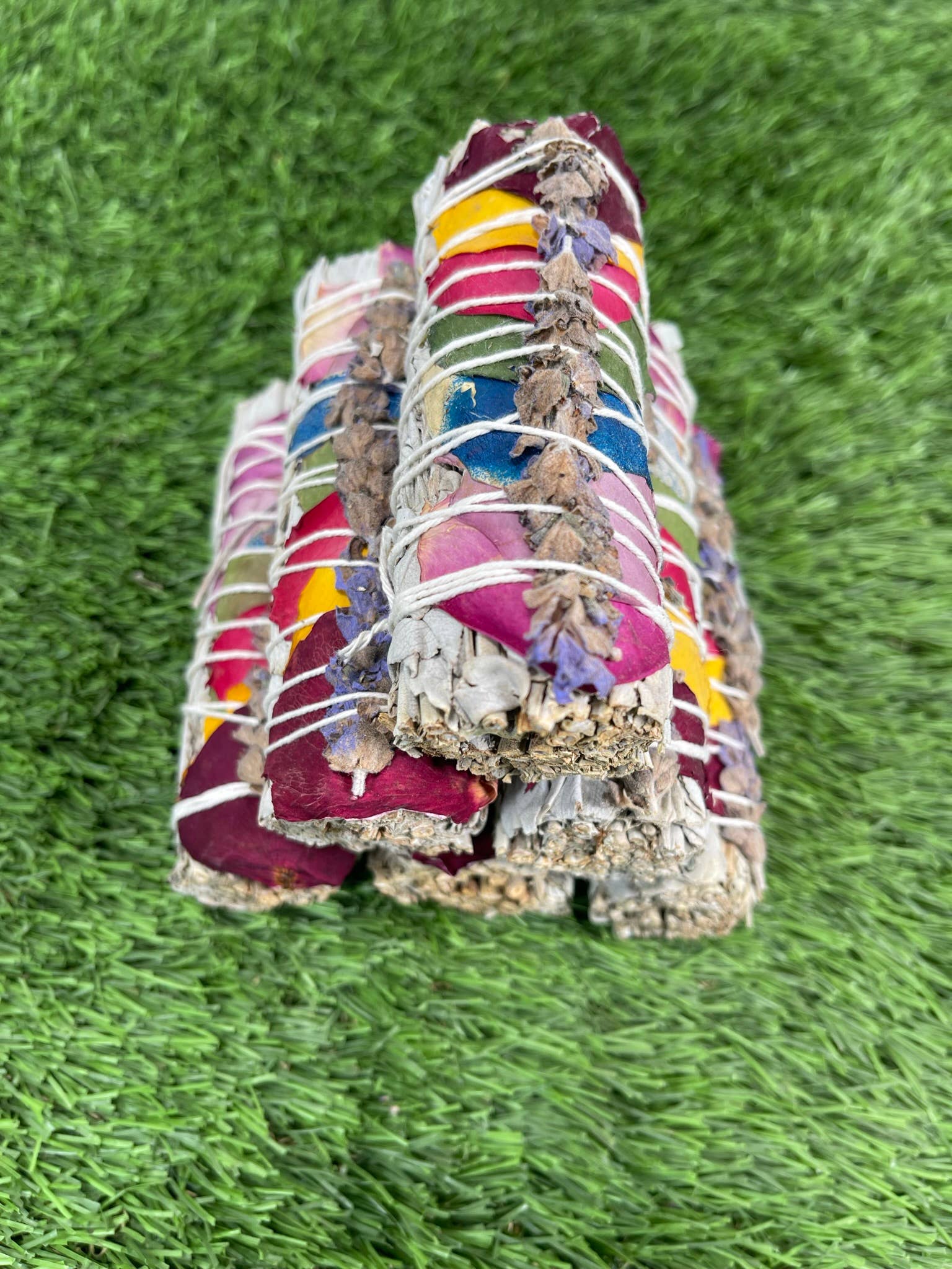 CaNatureLover - Wholesale Sage Bundle - ORGANIC 7 chakras white sage + Lavender, Hand Wrapped.3