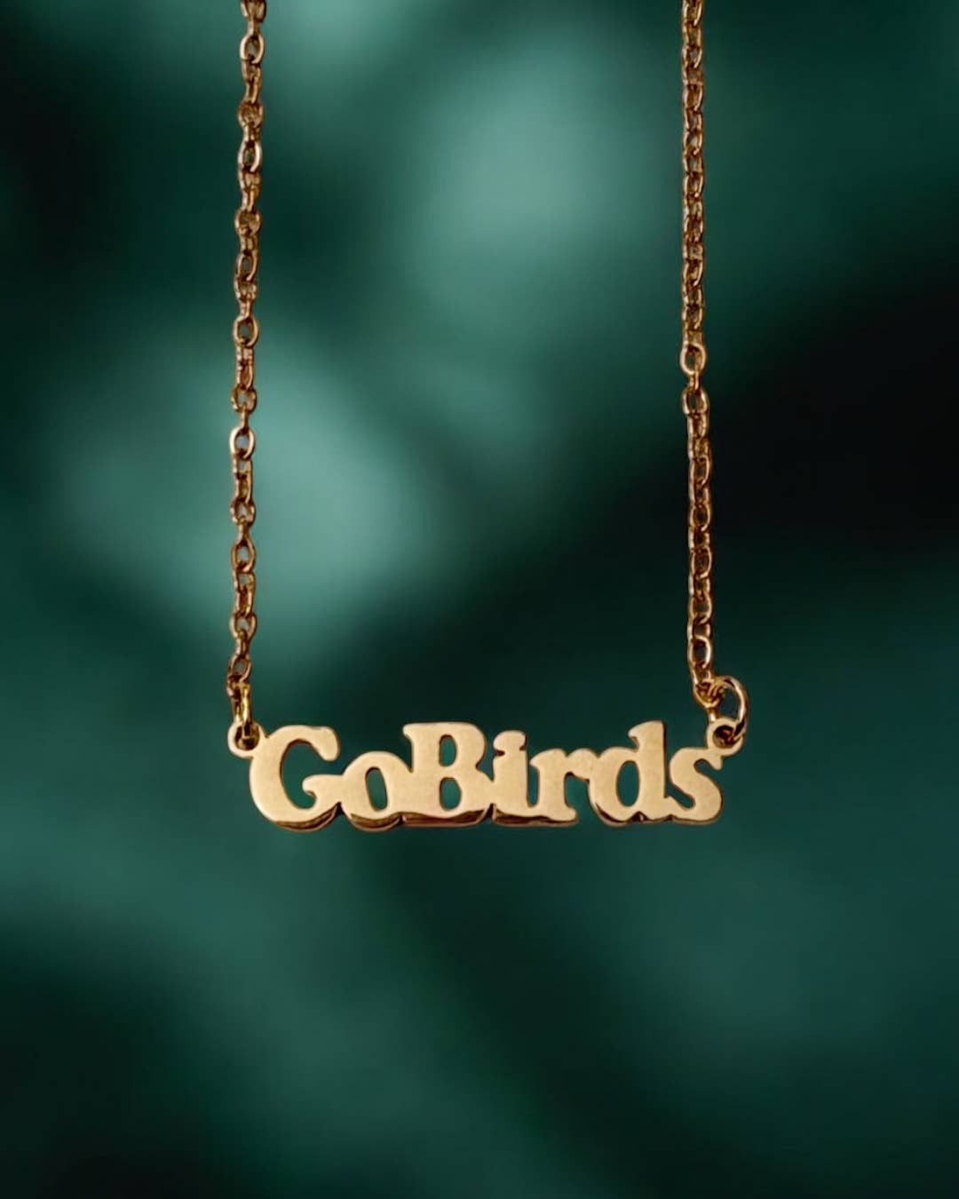 GeoMetricGem - Vendita all'ingrosso Collana con ciondolo/pendaglio - Collana con Ciondolo Go Birds ~ Oro o Argento0