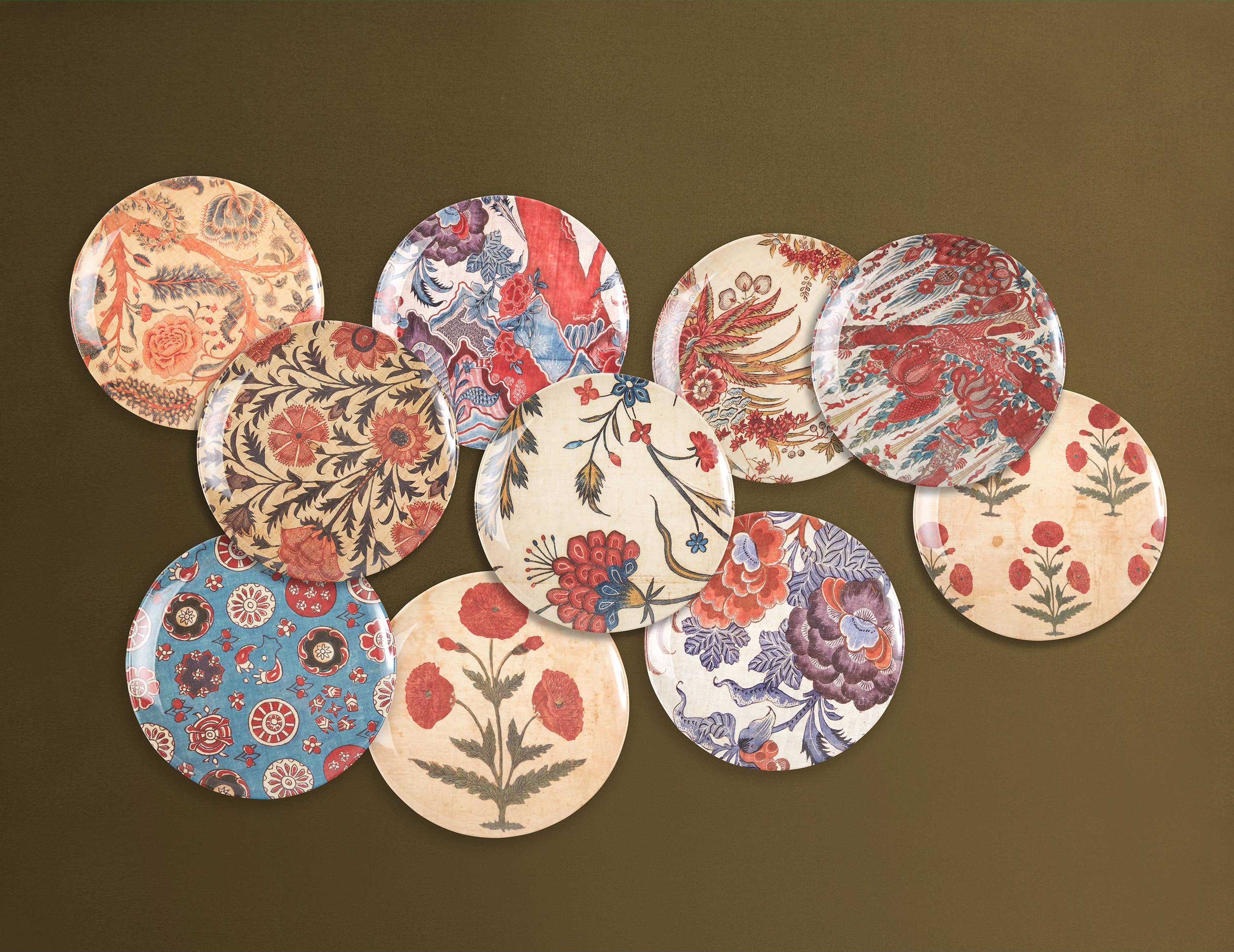 Siren Song - Wholesale Dinner Plate - PALAMPORE PLATES SET OF FOUR1