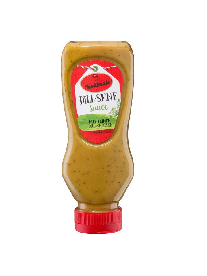 Händlmaier 8 x 225ml Dill-Senf Sauce in der Squeezeflasche für den Großhandel von the Saucecompany