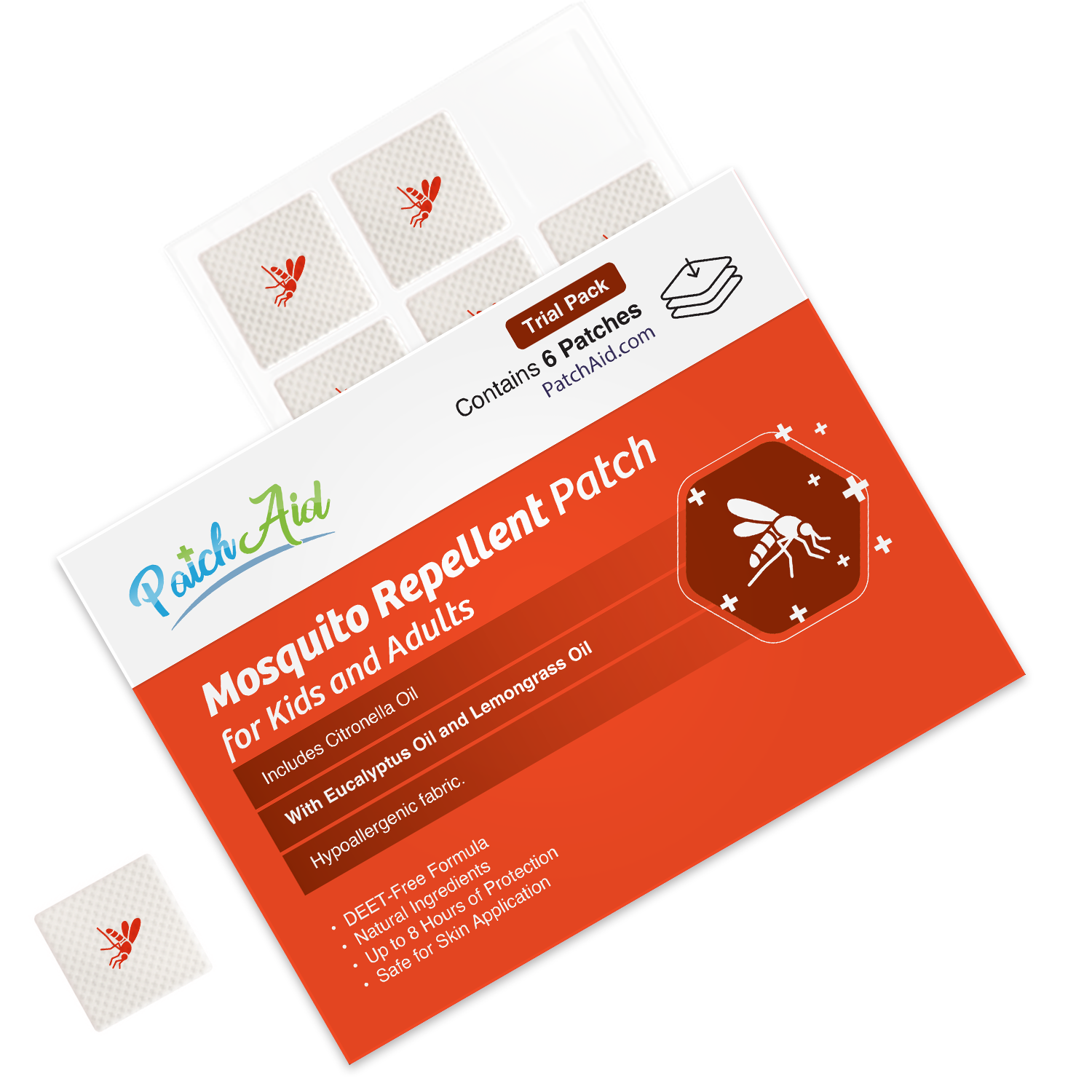 PatchAid - Vendita all'ingrosso Repellenti per insetti - Cerotto repellente per zanzare - Protezione naturale con oli essenziali3