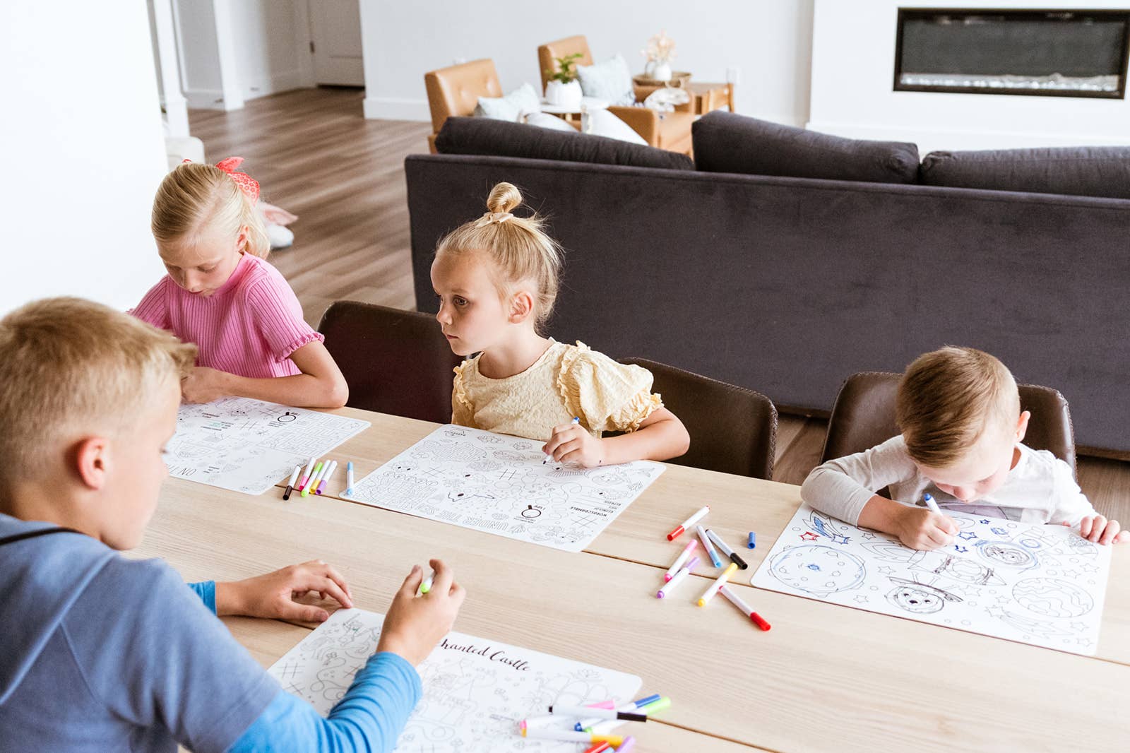 Babeehive Goods - Wholesale Coloring Mat - Kids & Baby - Silicone Reusable Coloring Placemat13