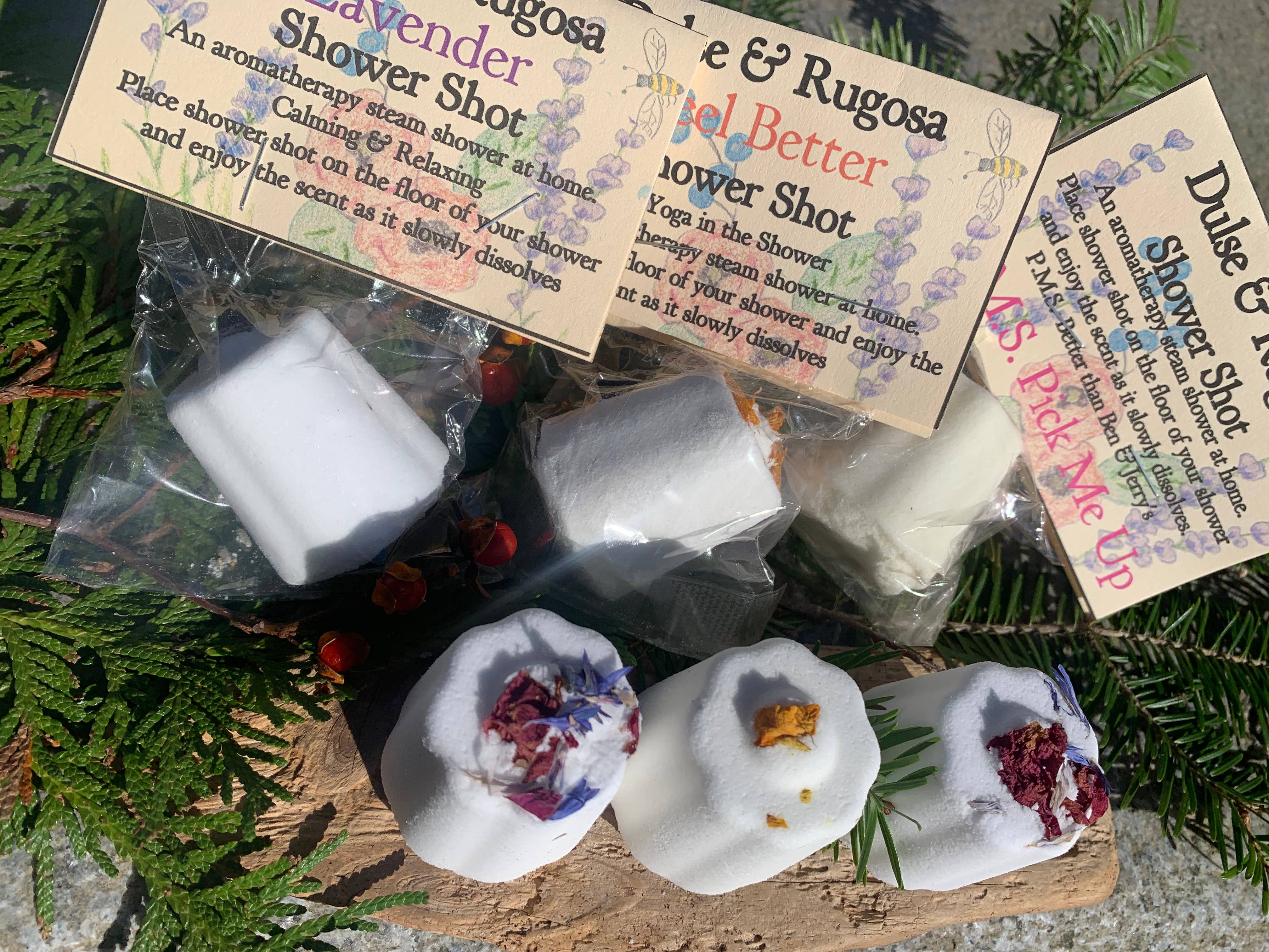 Dulse and Rugosa - Wholesale Shower Steamer/Bomb - Assorted Shower Shots1