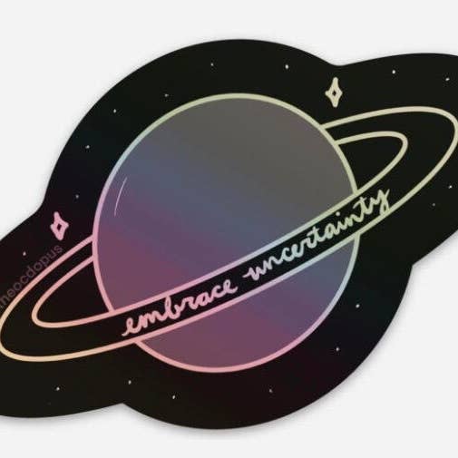 the ocdopus - Wholesale Sticker - OCD-Anxiety Embrace Uncertainty Sticker (Holographic)0