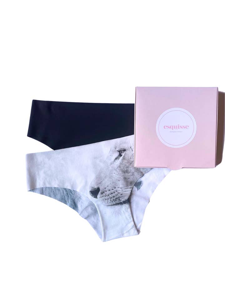 Coffret 2 Culottes Lion pour la vente par Esquisse Lingerie