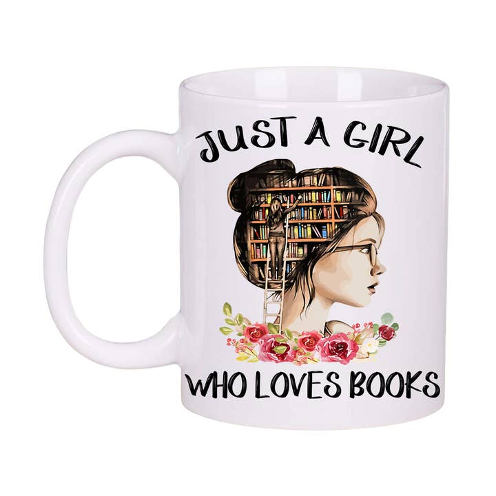 Apenas uma Rapariga que Adora Livros Café Conjunto de Caneca de Chá para Amantes de Livros e Café por atacado de Inspire Me Positive