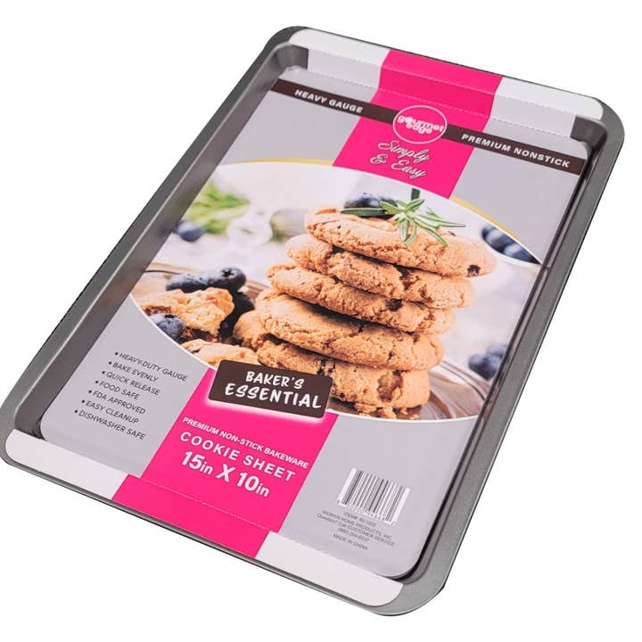 Gourmet Edge - Wholesale Baking Sheet/Mat - Gourmet Edge - 15 X 10 INCH NONSTICK COOKIE SHEET #80-1002