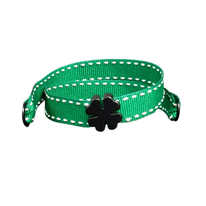 GRØN FIRKLØVER SORT ARMBÅND for engroshandel hos Smartever Srl