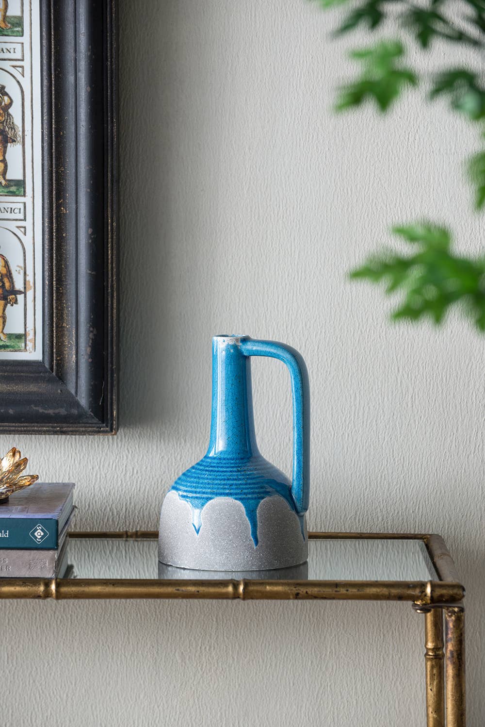 A&B Home Group Inc. - Wholesale Vase - 6x6x9" Cobalt Cloud Ceramic Jug6