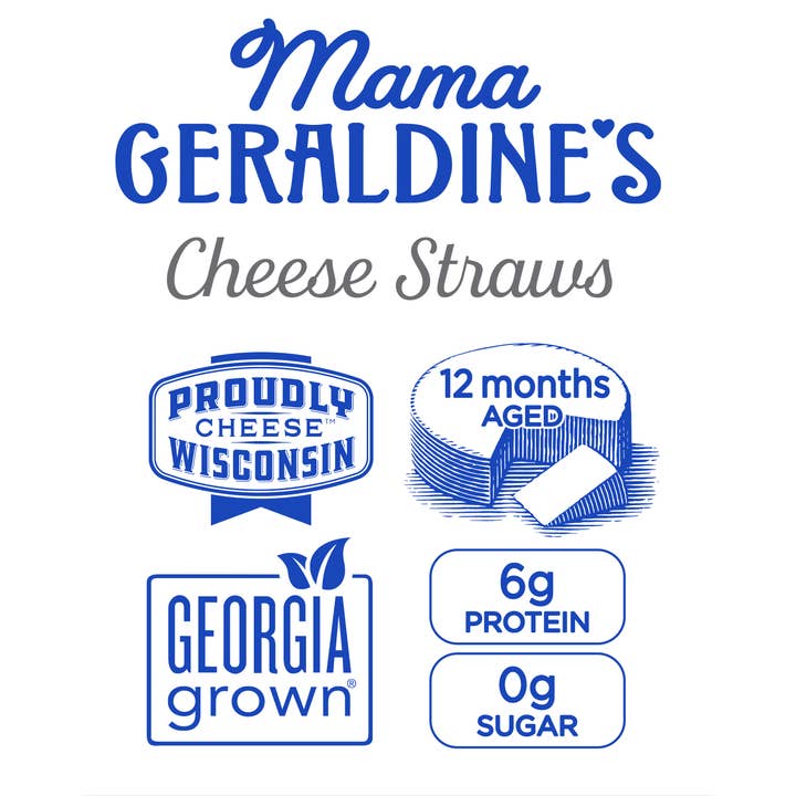 Mama Geraldine's - Wholesale Puffed Snack - 4.5 oz. Aged Cheddar (Traditional) Cheese Straws2