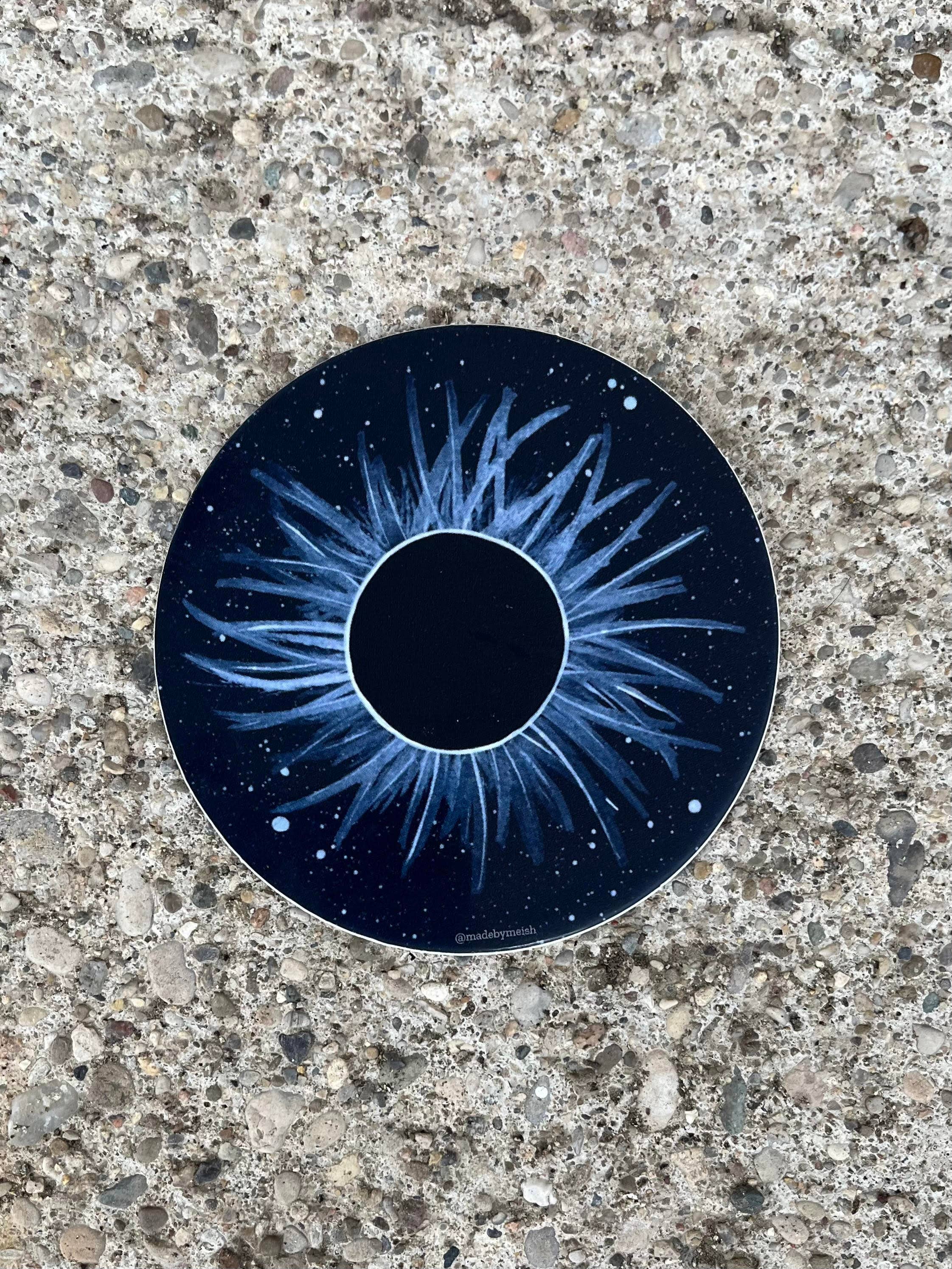 Made by Meish - Wholesale Sticker - Solar Eclipse Totality - Corona1