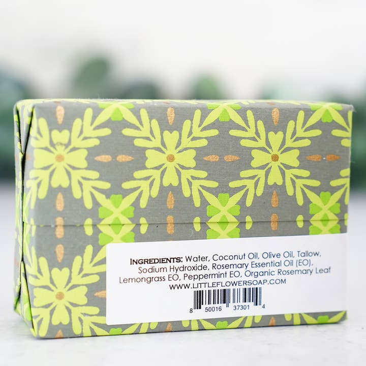 The Little Flower Soap Co - Wholesale Bar Soap - Rosemary Lemon Mint Handmade Soap4