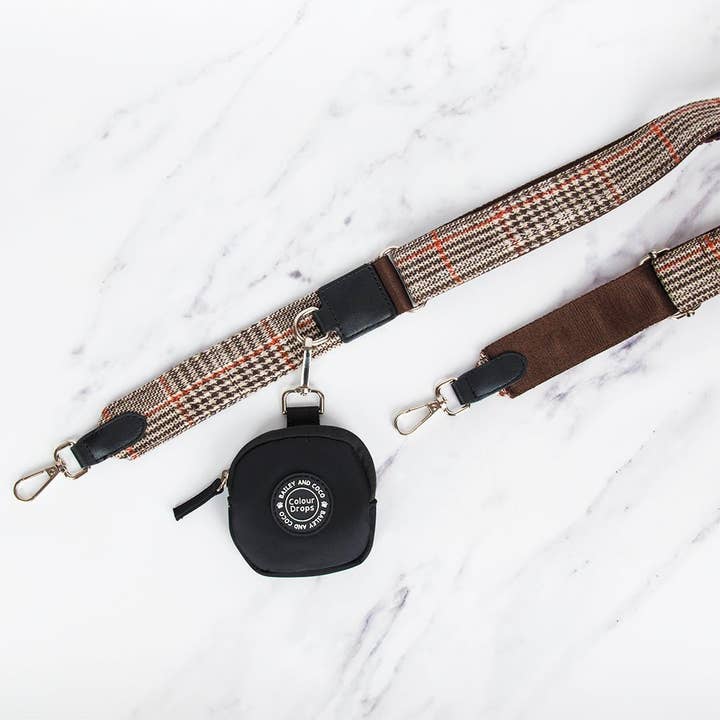 Heritage-rutig rem för hundpromenadväska för wholesale av Bailey and Coco