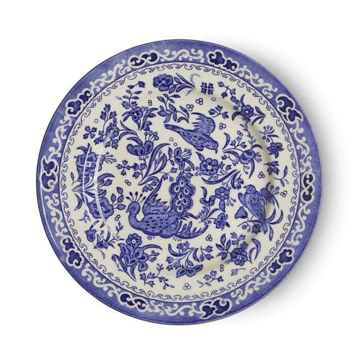Petite assiette Blue Regal Peacock pour la vente par Burleigh