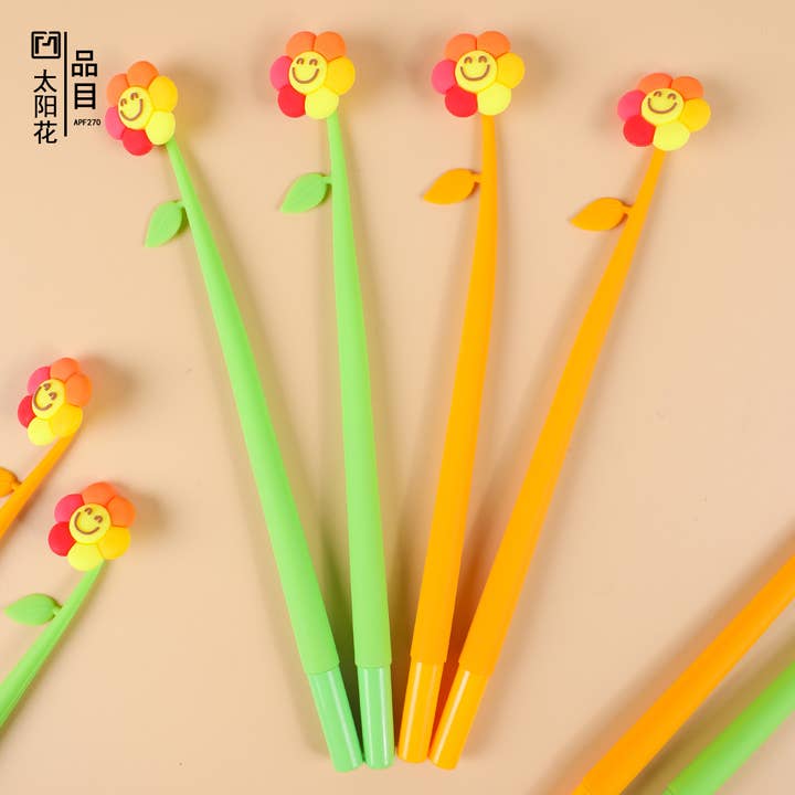 BCmini - Wholesale Pen - 22702 Happy Flower Wiggle Gel Pen-489