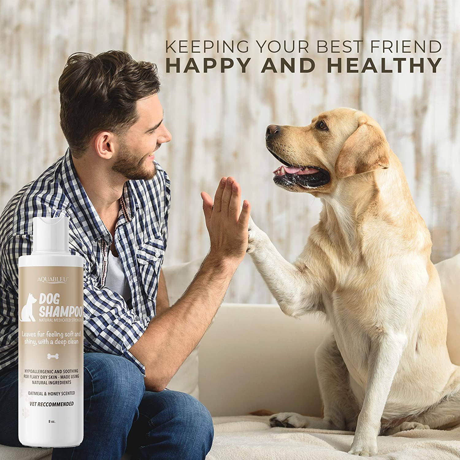 Aquableu – wholesale Djurschampo - Hund – Schampo för hund med havre och honung6